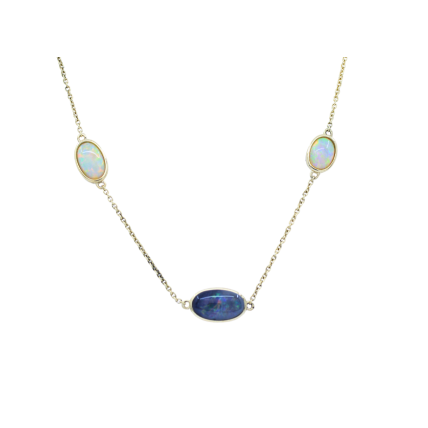 Opal Trio Necklace