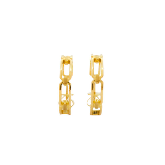 EARRINGS | 9K Yellow Gold Chunky Chain Links Earrings
