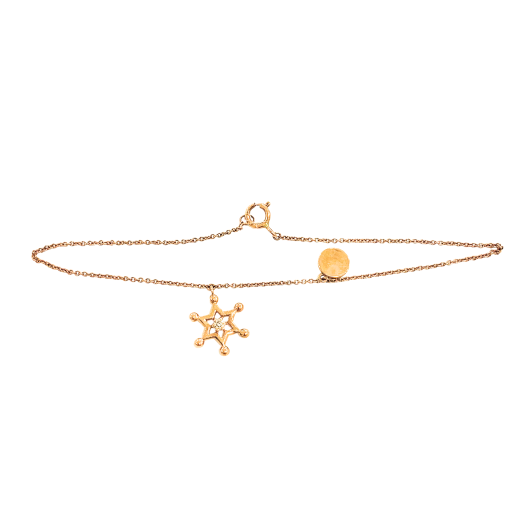 9K Rose Gold Diamonds Bracelet