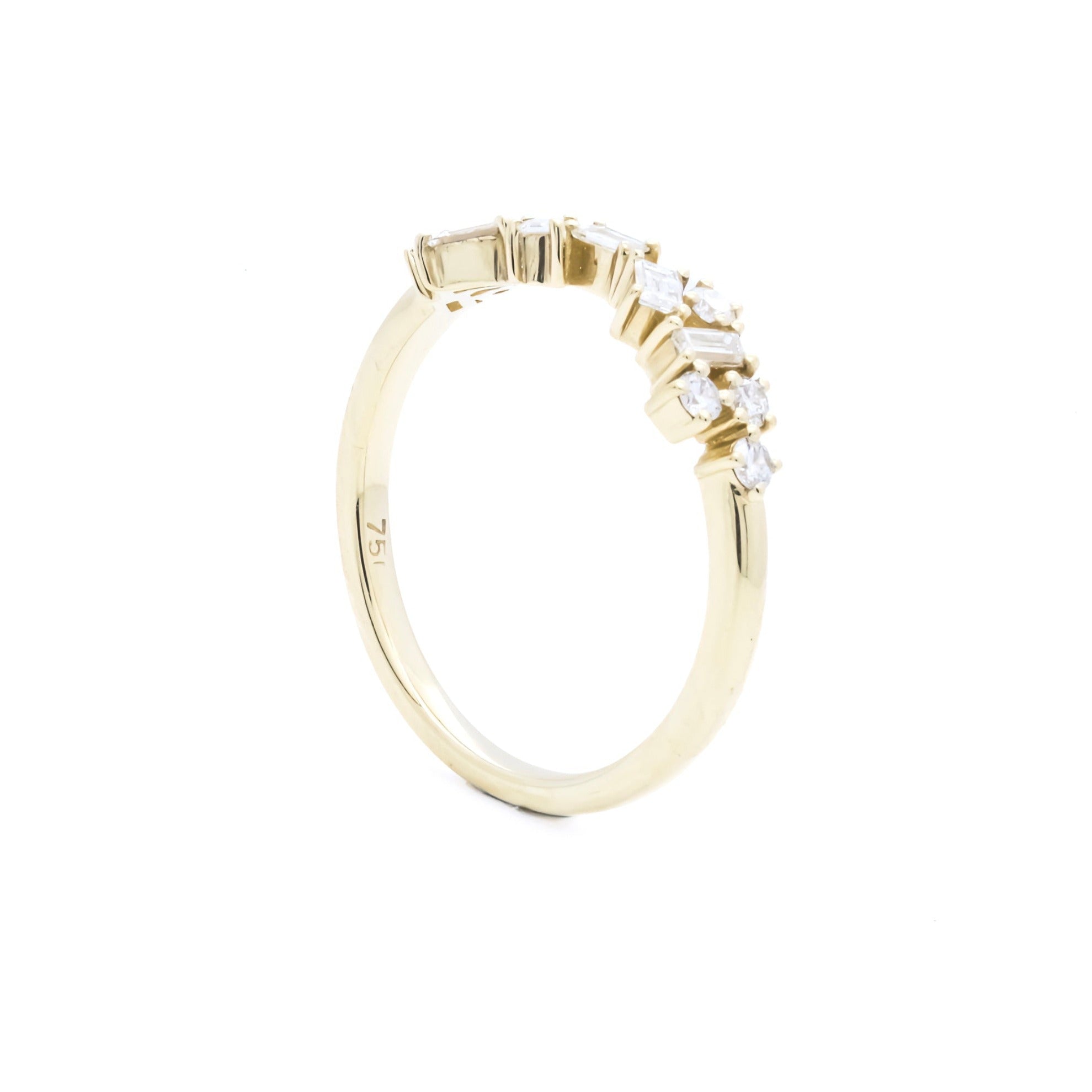 RING | 18K Yellow Gold with 0.45ct F Colour Diamonds
