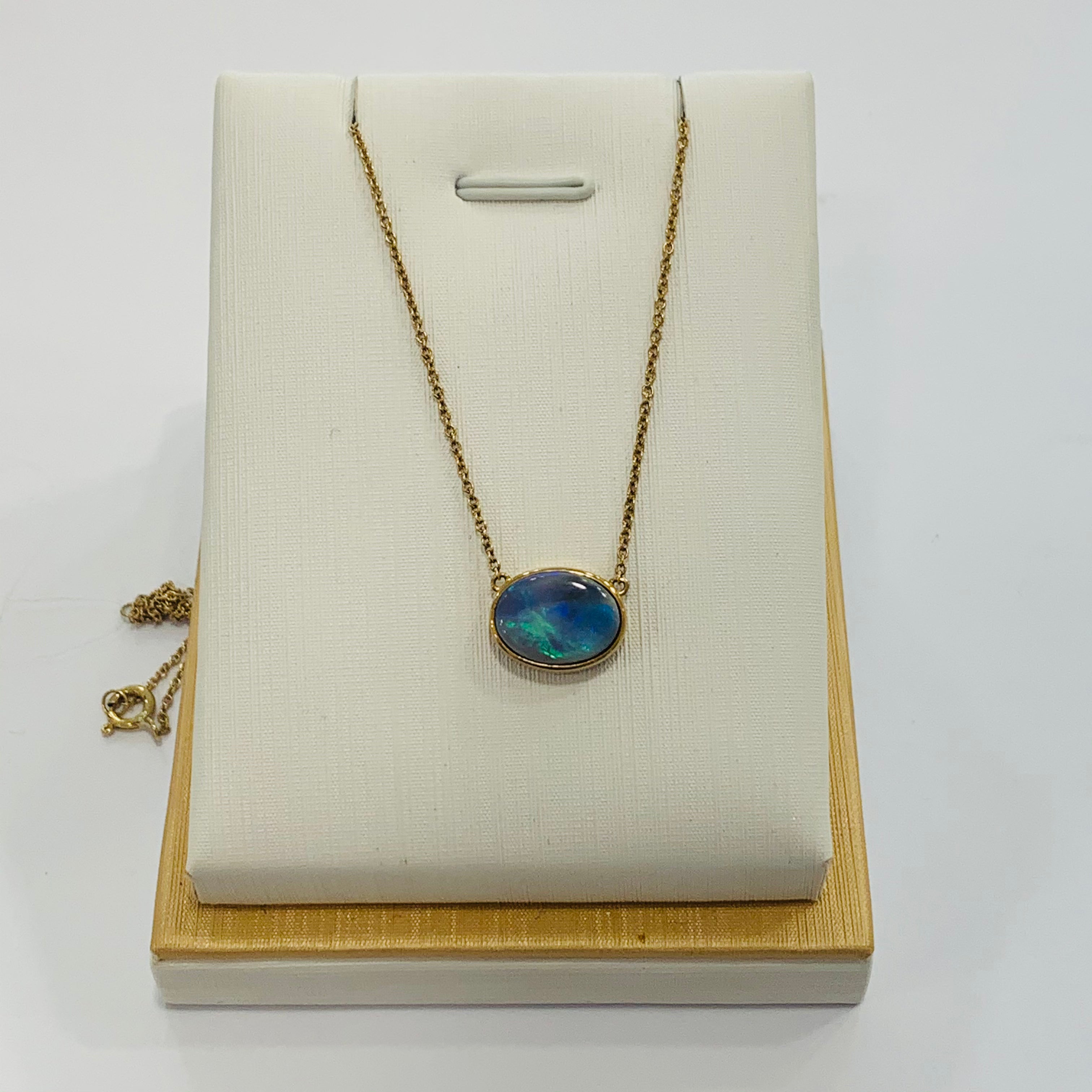 9K Gold Opal Pendant