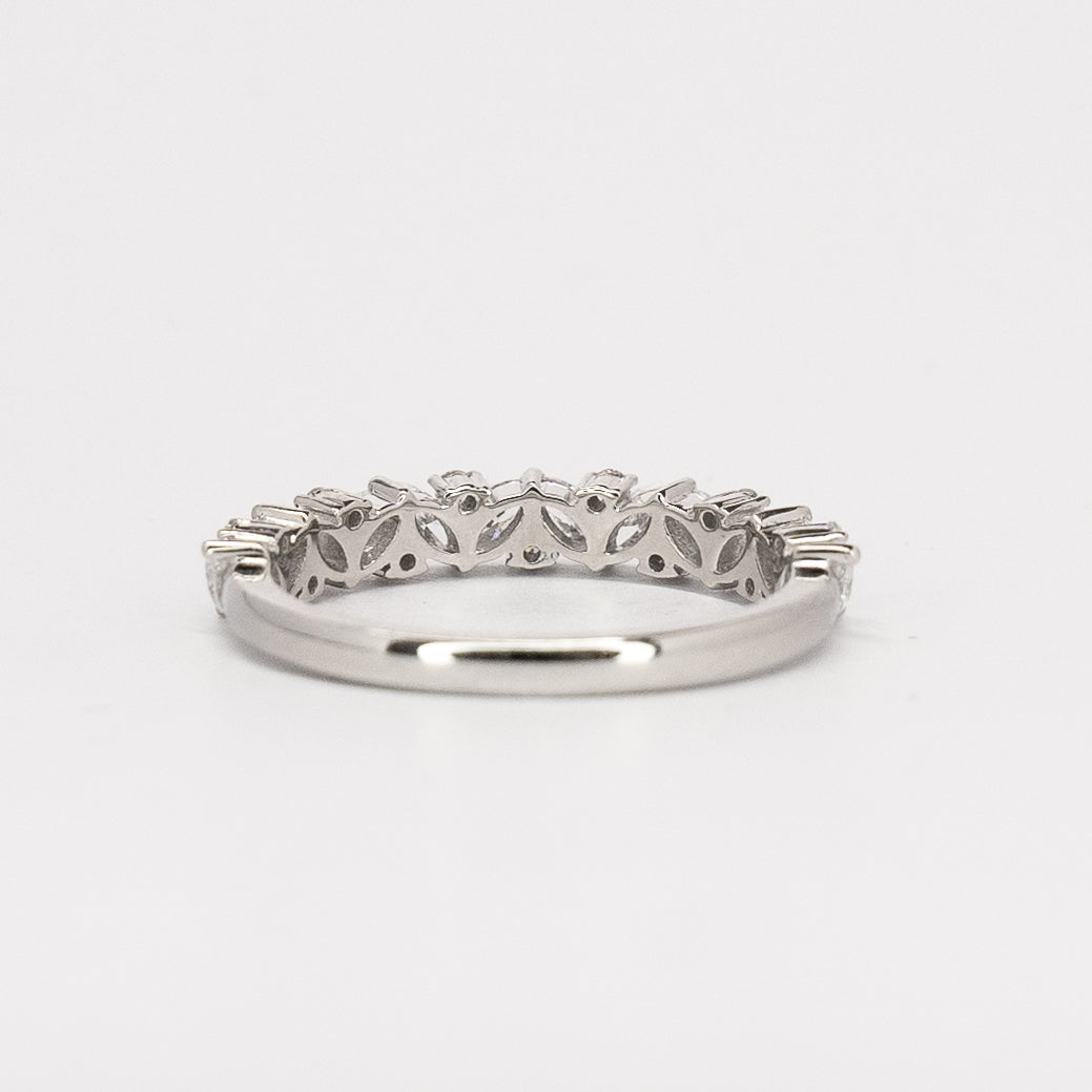 Stacking Band | 14 Karat White Gold | Lab-created Diamonds