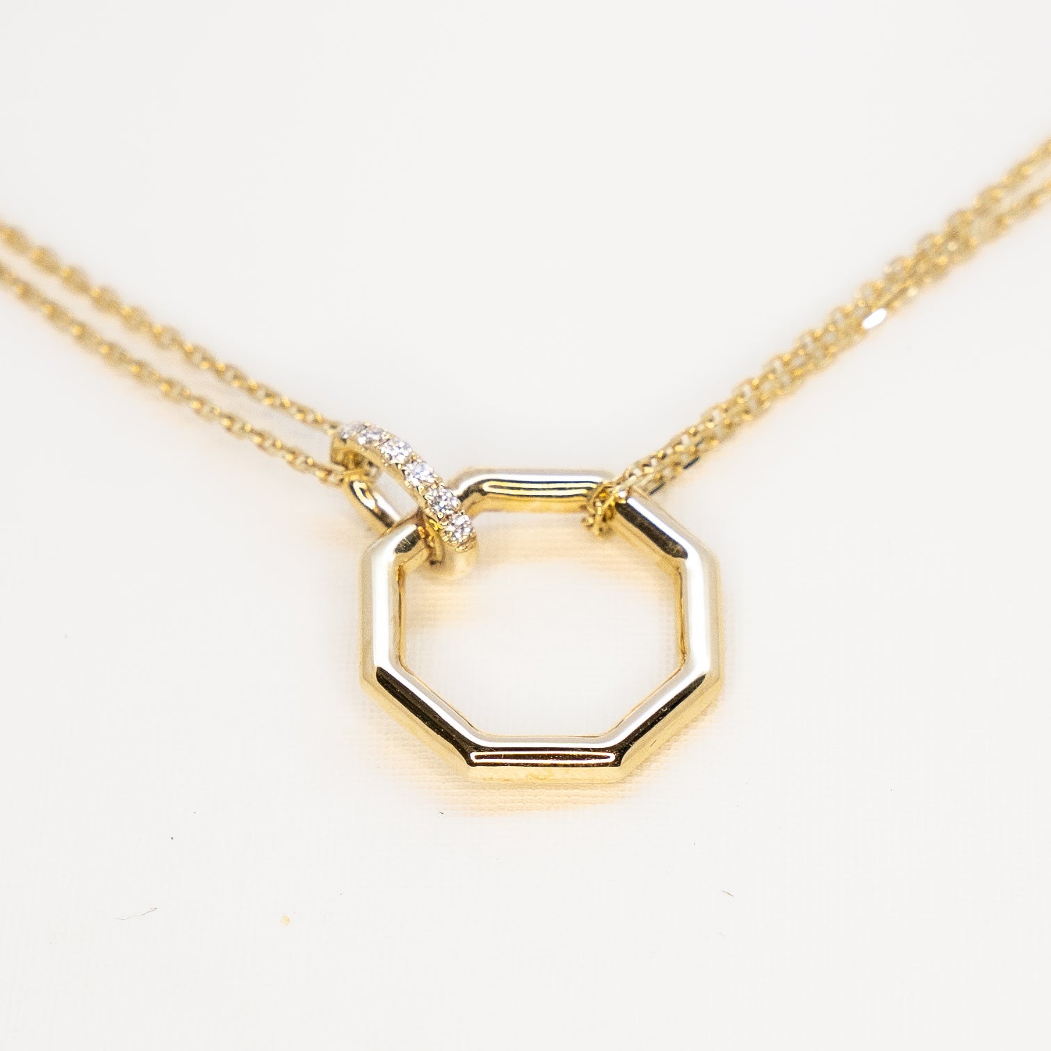 Necklace | Lab-created Diamonds | 9 Karat Yellow Gold