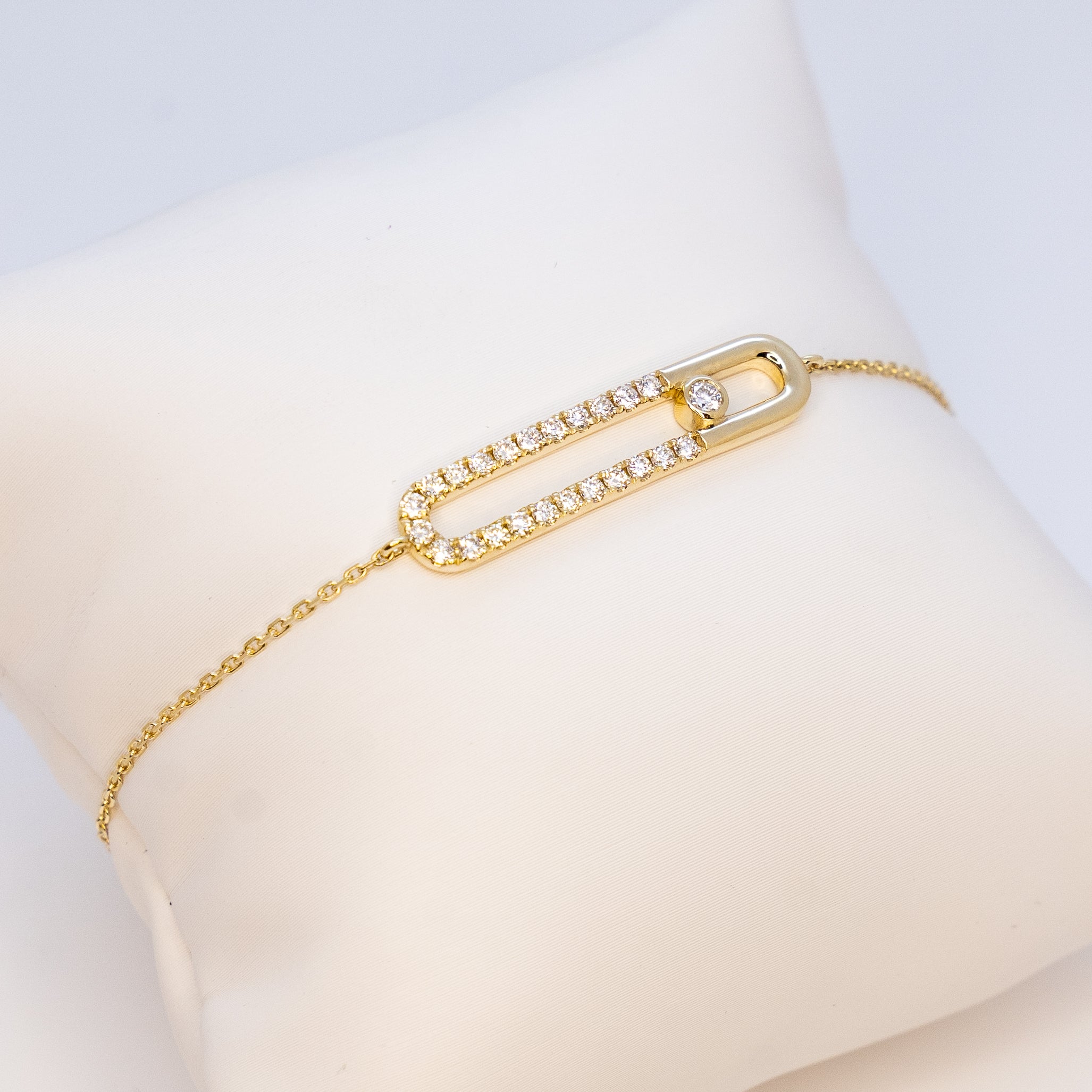 Bracelet | Lab-created Diamonds | 9 Karat Yellow Gold