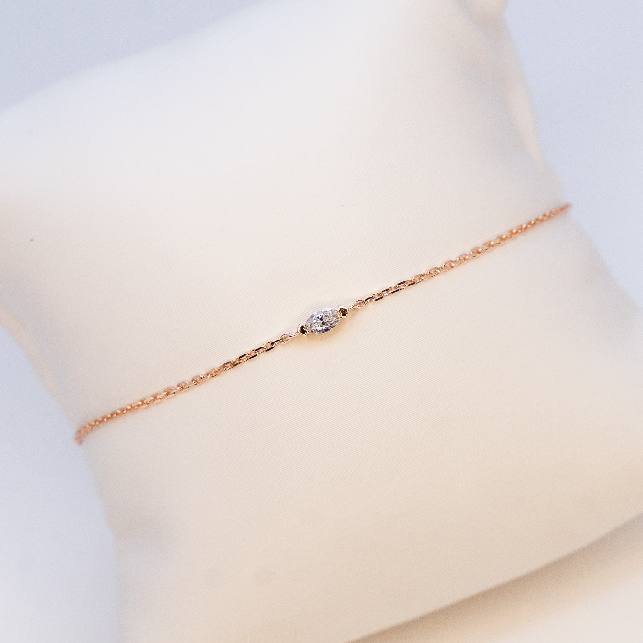 Bracelet | Lab-created Diamonds | 9 Karat Rose Gold