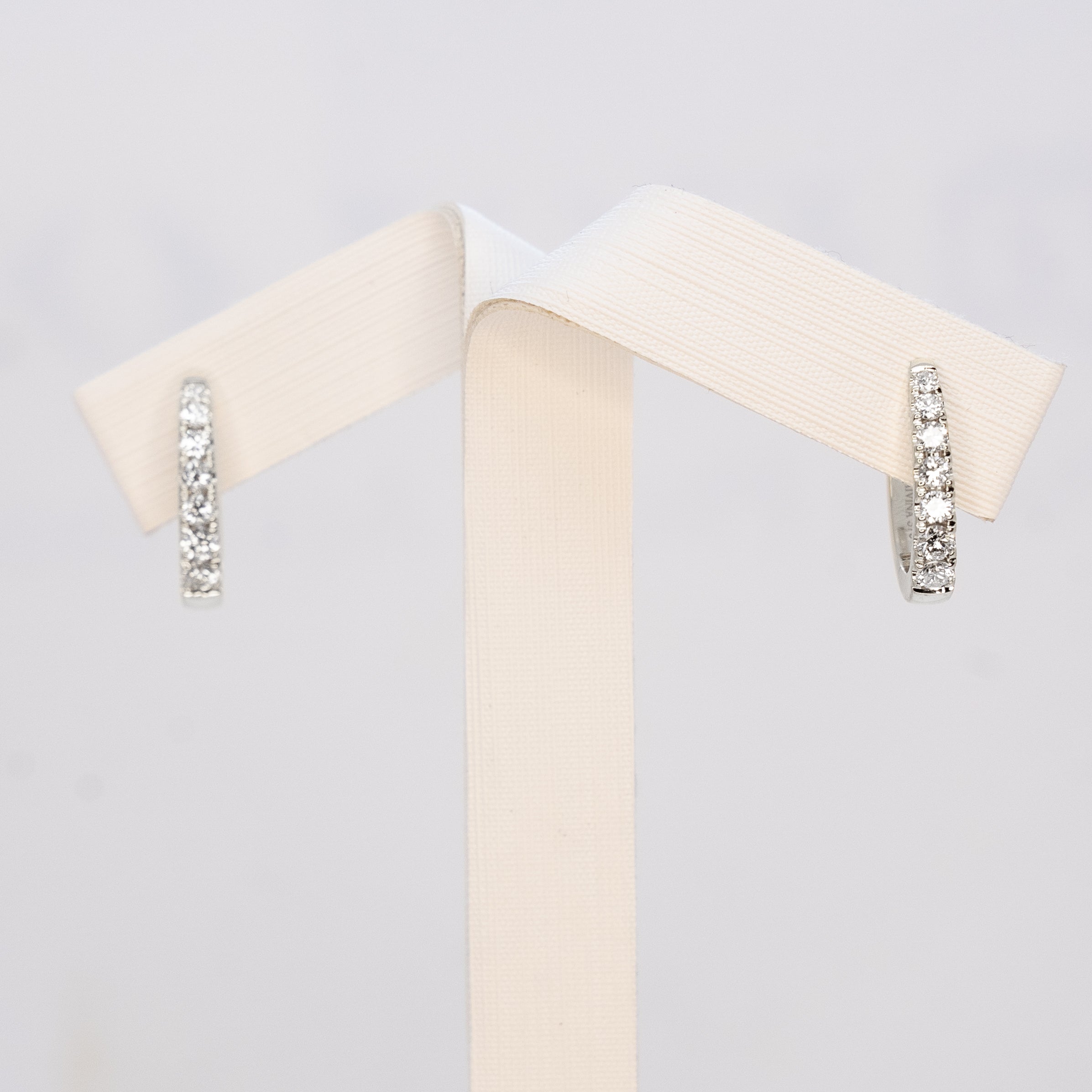 Earrings | Lab-created Diamonds | 9 Karat White Gold