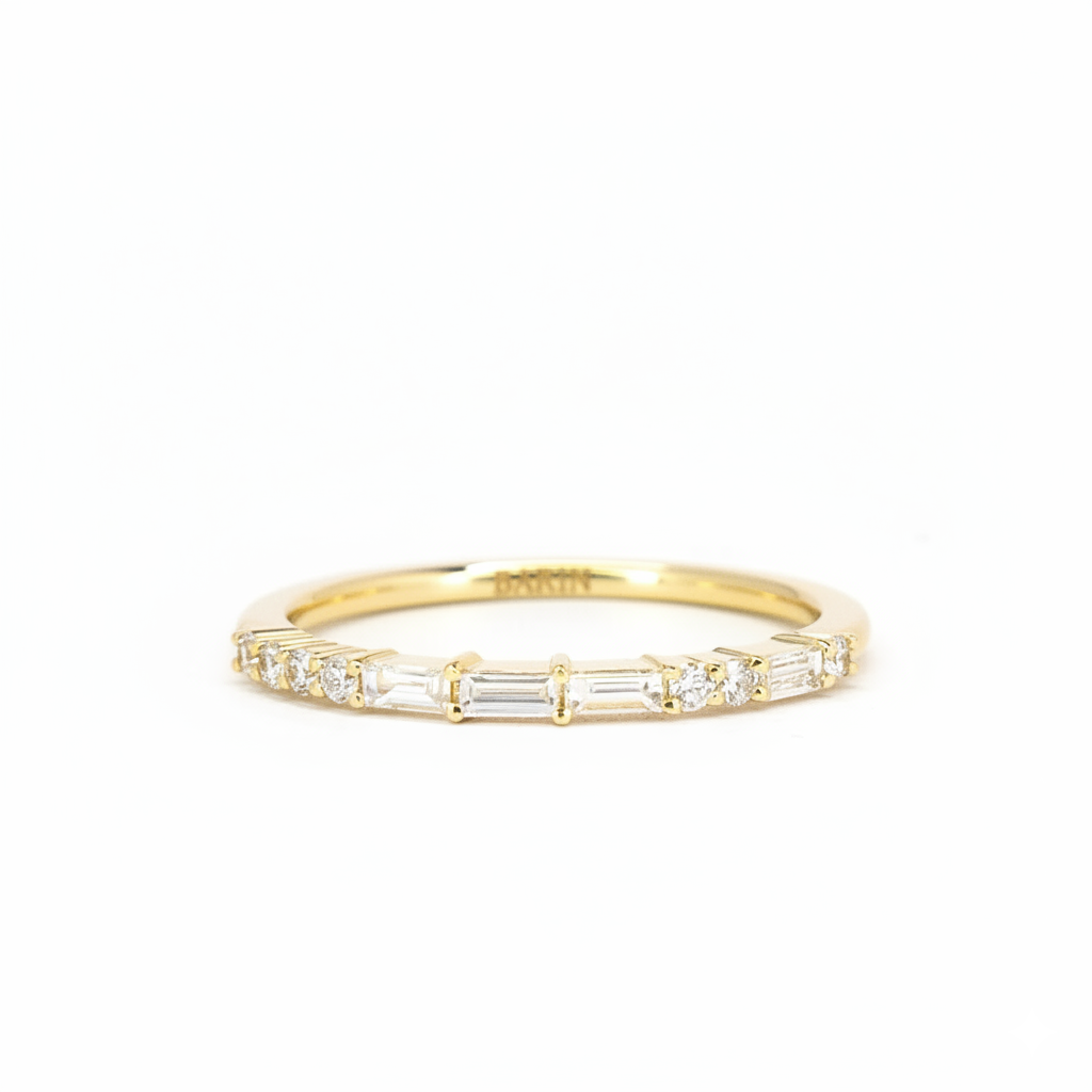 Stacking Band | 18 Karat Yellow Gold | Natural Diamonds