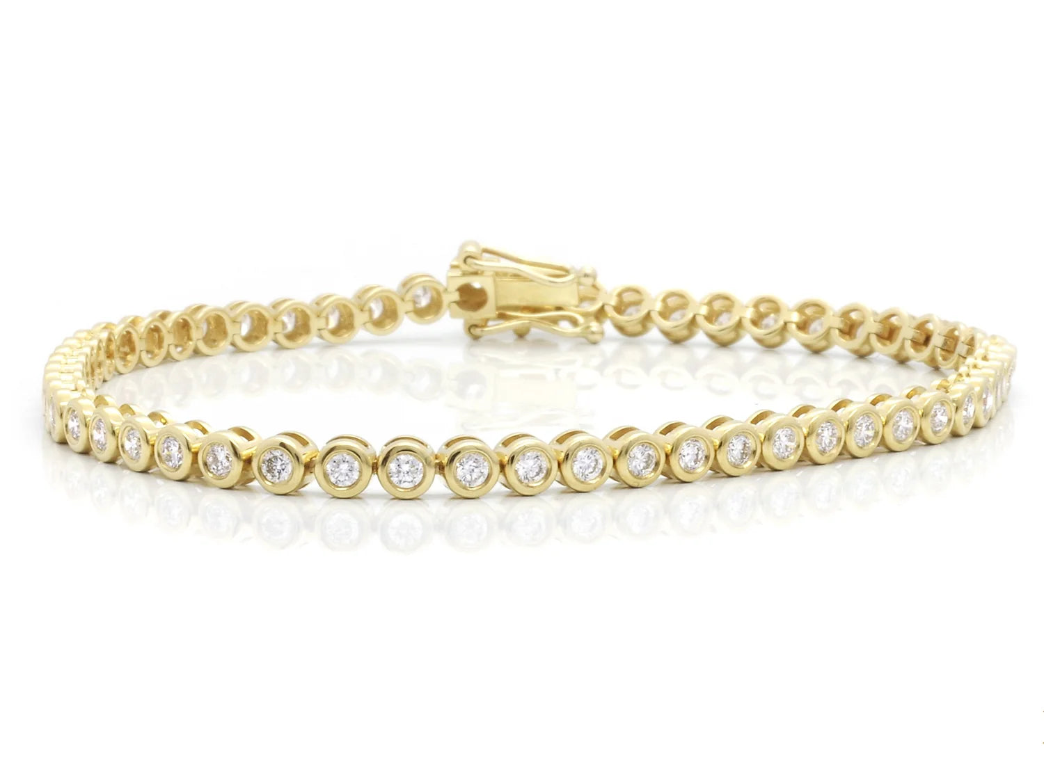 18K Yellow Gold Diamonds Bracelet