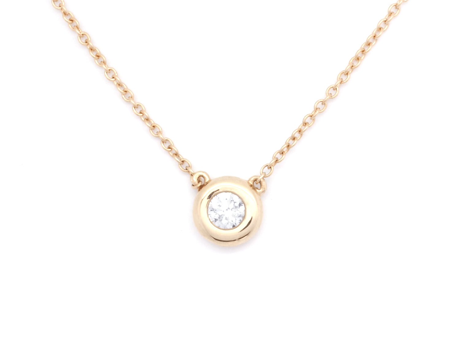 NECKLACE | 18K Rose Gold Diamond Pendant
