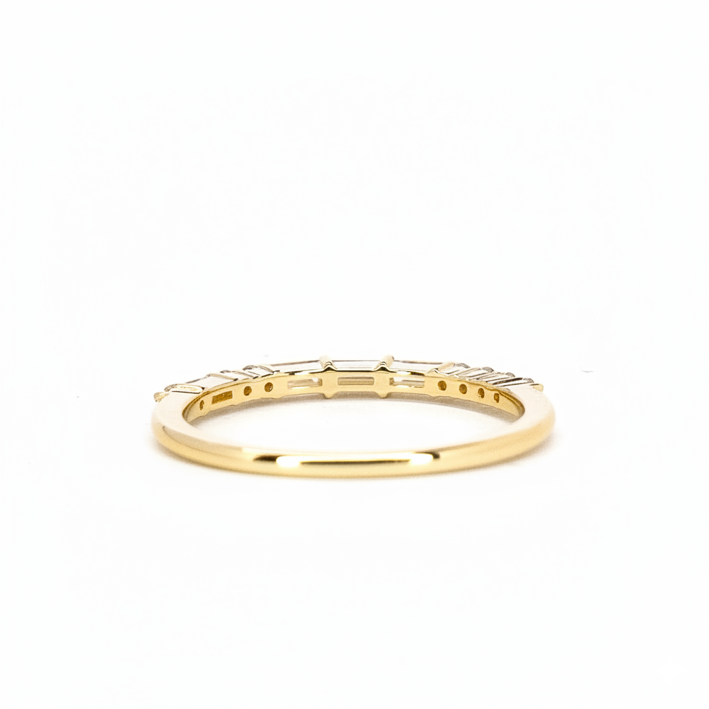 Stacking Band | 18 Karat Yellow Gold | Natural Diamonds