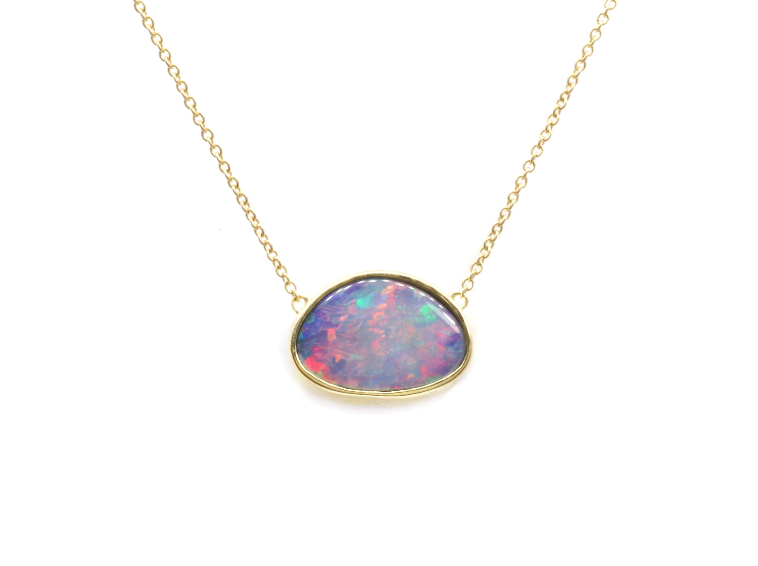 9K Gold Opal Pendant